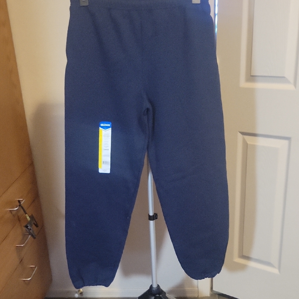 Gildan Kids Navy Sweatpants - Dark Blue Joggers